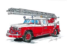 Dodge stigebil Horten brannvesen 1964